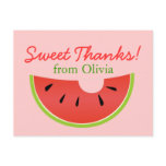 Watermelon Bite Sweet Thanks Postcard