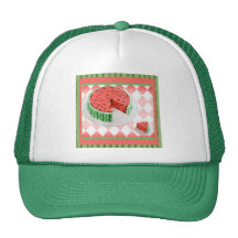 Watermelon Cake Cap Mesh Hat