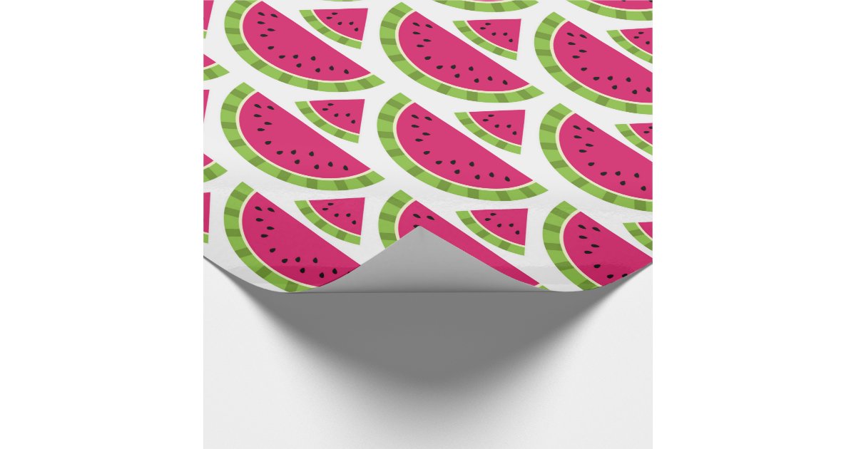 watermelon color wrapping paper Zazzle