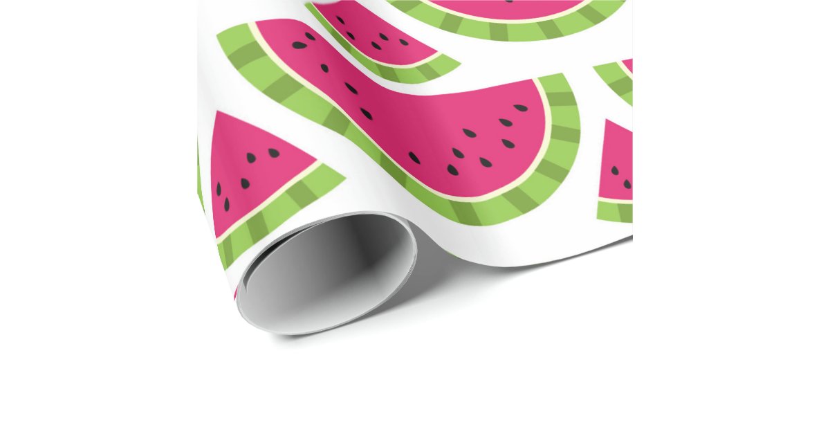 watermelon color wrapping paper Zazzle