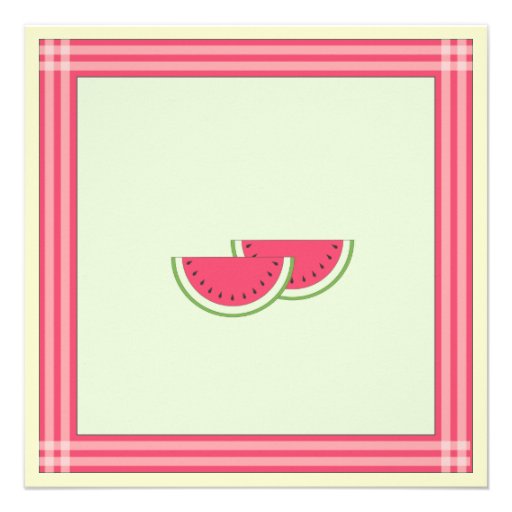 Watermelon Cookout Picnic Invitation