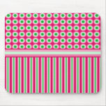 Watermelon Dots & Stripes Mousepad