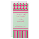 Watermelon Dots &amp; Stripes Full Color Rack Card