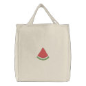 Watermelon embroidered bags