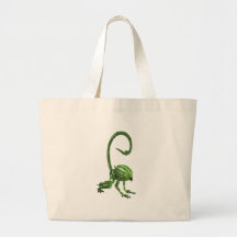 Watermelon Galactic Creature Tote Bags