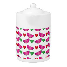 Watermelon heart pattern