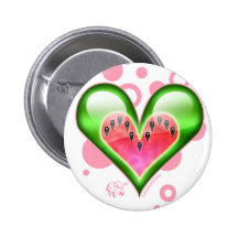 Watermelon Heart Pins