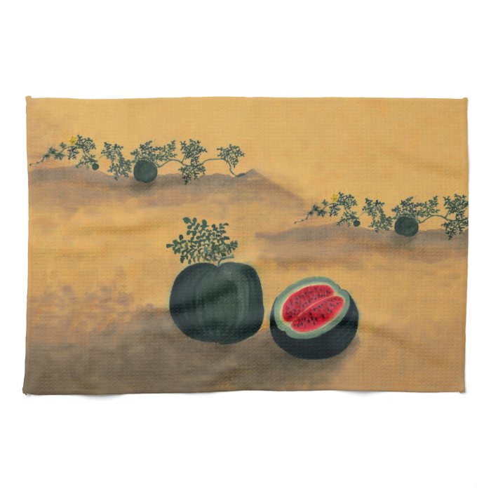 Watermelon in the Garden Hand Towel