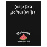 Watermelon Is A Delicious Fruit Personalized Flyer
