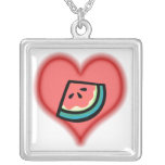 watermelon lovers necklaces