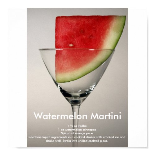 Watermelon Martini print