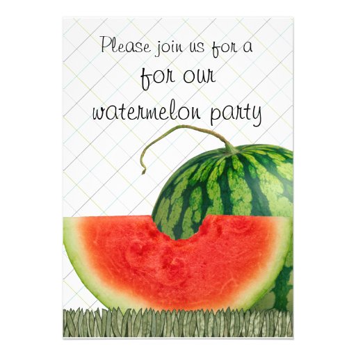 watermelon party invites