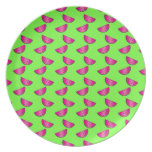 Watermelon pattern plates