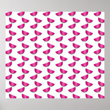 Watermelon pattern poster