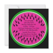 Watermelon/ Picnic Custom Invites
