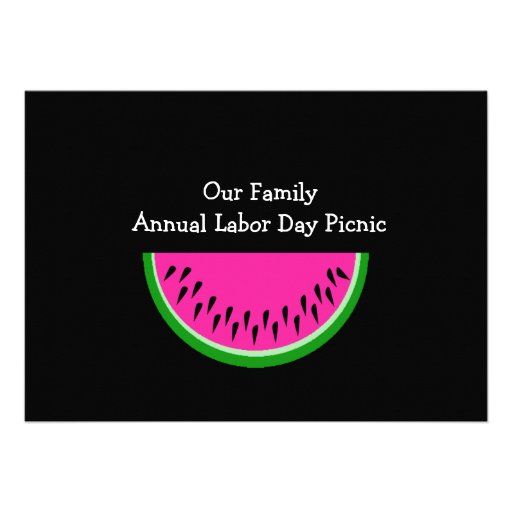 Watermelon/ Picnic Personalized Invites