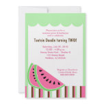 Watermelon Picnic Summer Birthday Party 5x7 Invitation