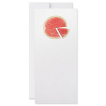 Watermelon pie chart personalized rack card