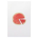 Watermelon pie chart customized stationery