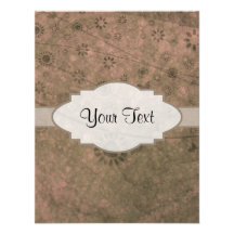 Watermelon Pink Retro Floral Abstract Nameplate Custom Invites