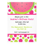 Watermelon Polka Dot Invitation