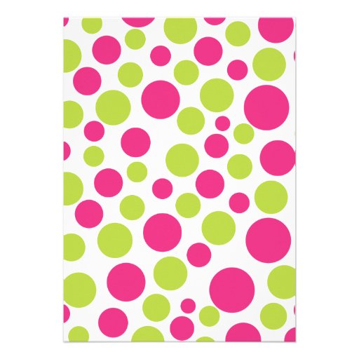 Watermelon Polka Dot Invitation