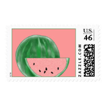 Watermelon Postage Stamp