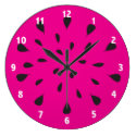 Watermelon Seeds Round Clocks