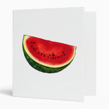 Watermelon Slice 3 Ring Binders