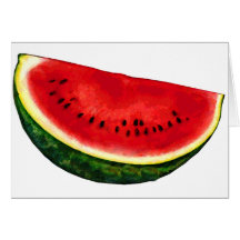 Watermelon Slice Greeting Card