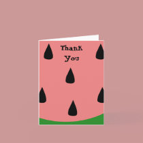 Watermelon Slice Thank you cards