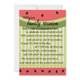 Watermelon Slices invitation