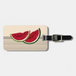 Watermelon slices luggage tag