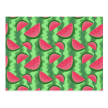 Watermelon Slices Pattern Postcards