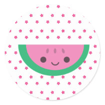 Watermelon Round Sticker