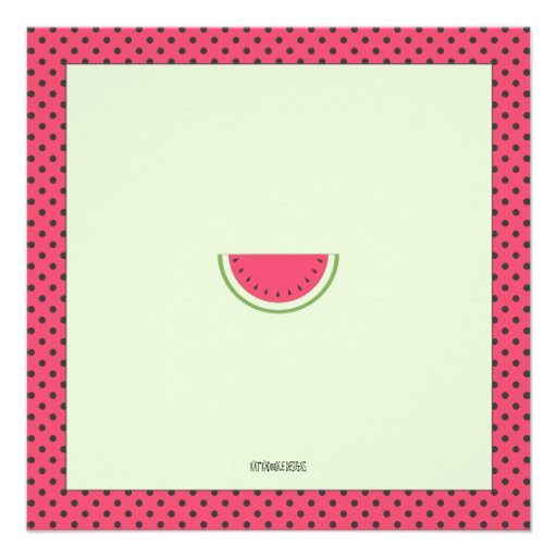 Watermelon Summer Cookout Invitation