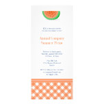 Watermelon summer picnic red gingham outdoor event personalized announcements