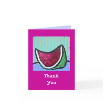 watermelon, Thank You note card