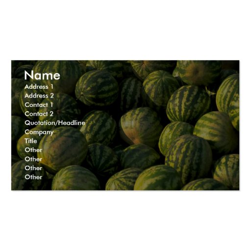 Watermelons Business Card Template