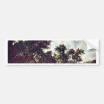 Watermill By Hobbema Meindert Bumper Stickers