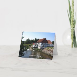 Watermill in Denmark Notecard card