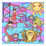 Waterpark Fun Customized Birthday Invitation