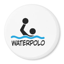 waterpolo refrigerator magnets