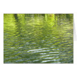 Waters of Oak Creek Yellow and Green Nature Photo Card