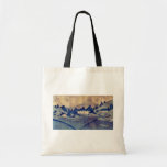 Water's surface at Misaka by Katsushika,Hokusai Tote Bag