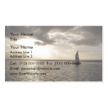Waterscape with sailboat and cloudy sky business card