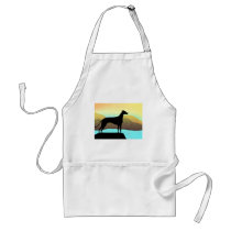 Waterside Greyhound Dog Landscape Aprons