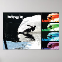 Waterski slalom poster - BRING IT
