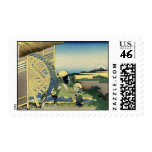 Waterwheels at Onden, Katsushika Hokusai Stamps