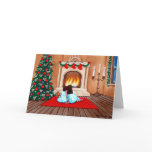 "Wating for Santa Claus" Greeting Card